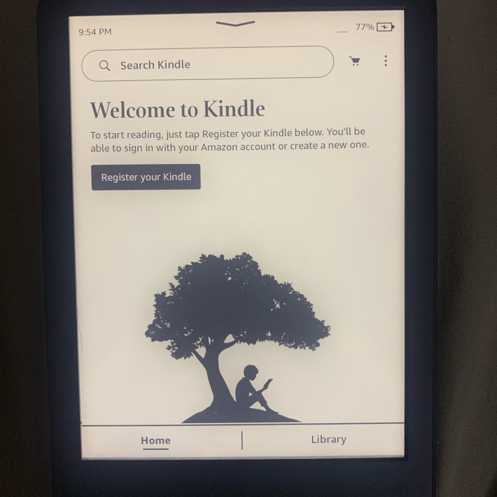 Kindle E-Reader with Black Frame